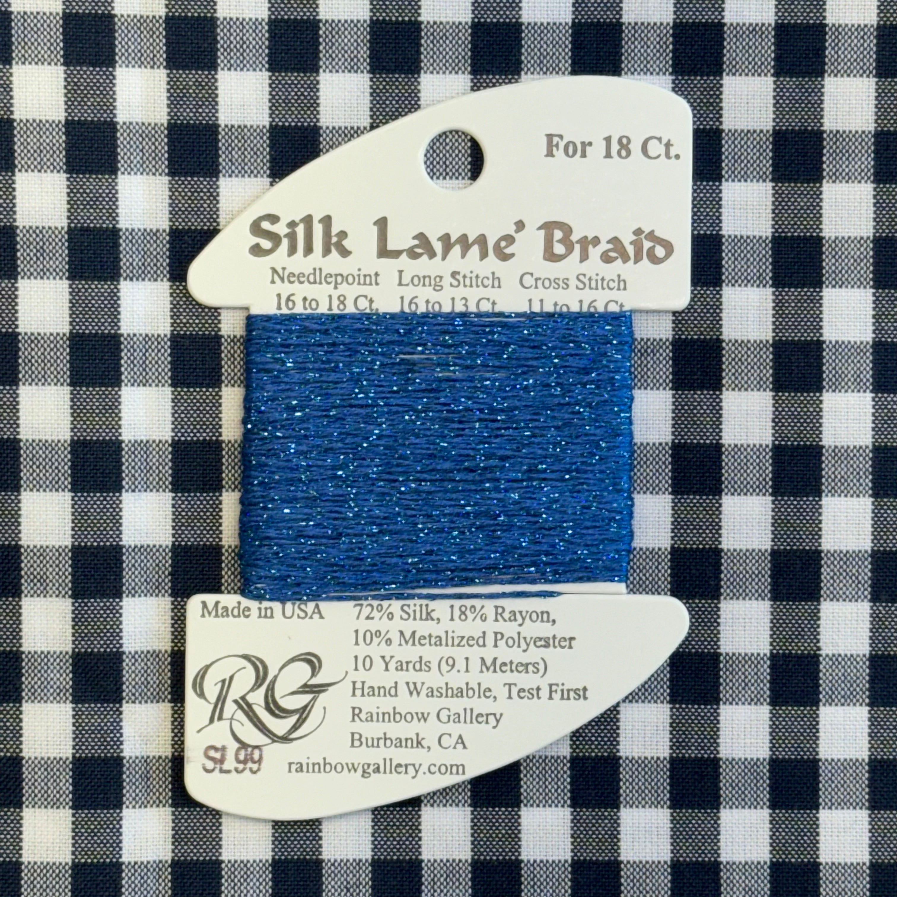 Sl99 SL99 Classic Blue | Silk Lame – The Needlepoint Clubhouse