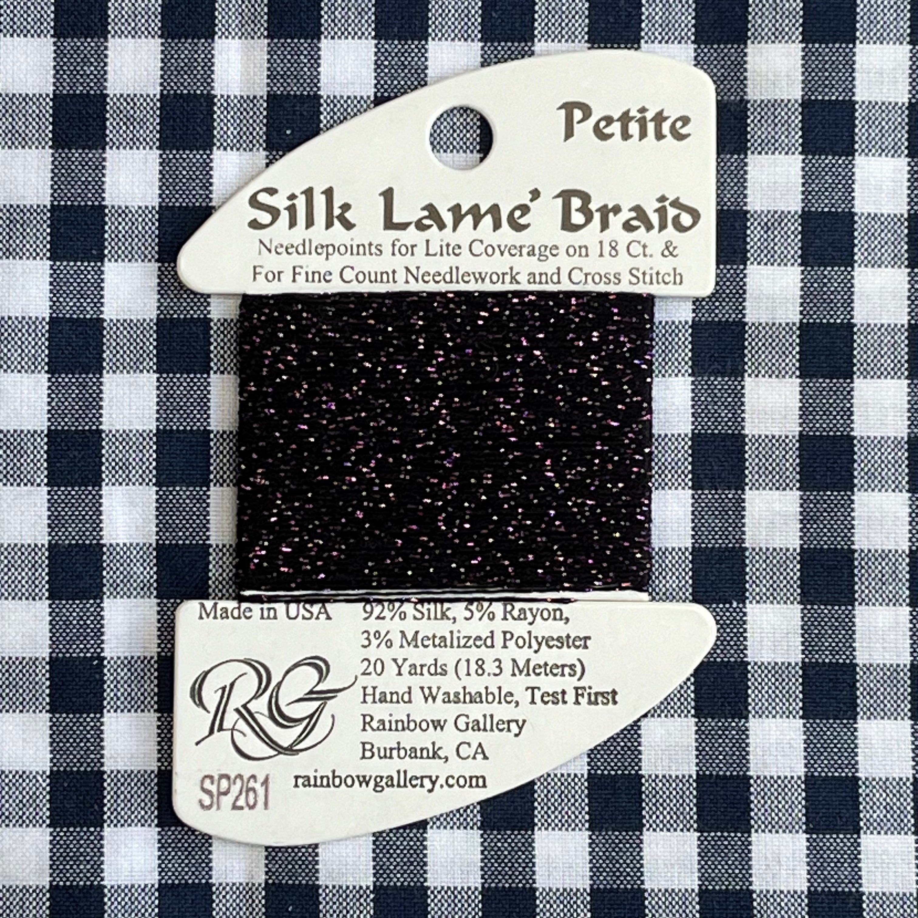 SP261 Eggplant | Silk Lame Petite – The Needlepoint Clubhouse