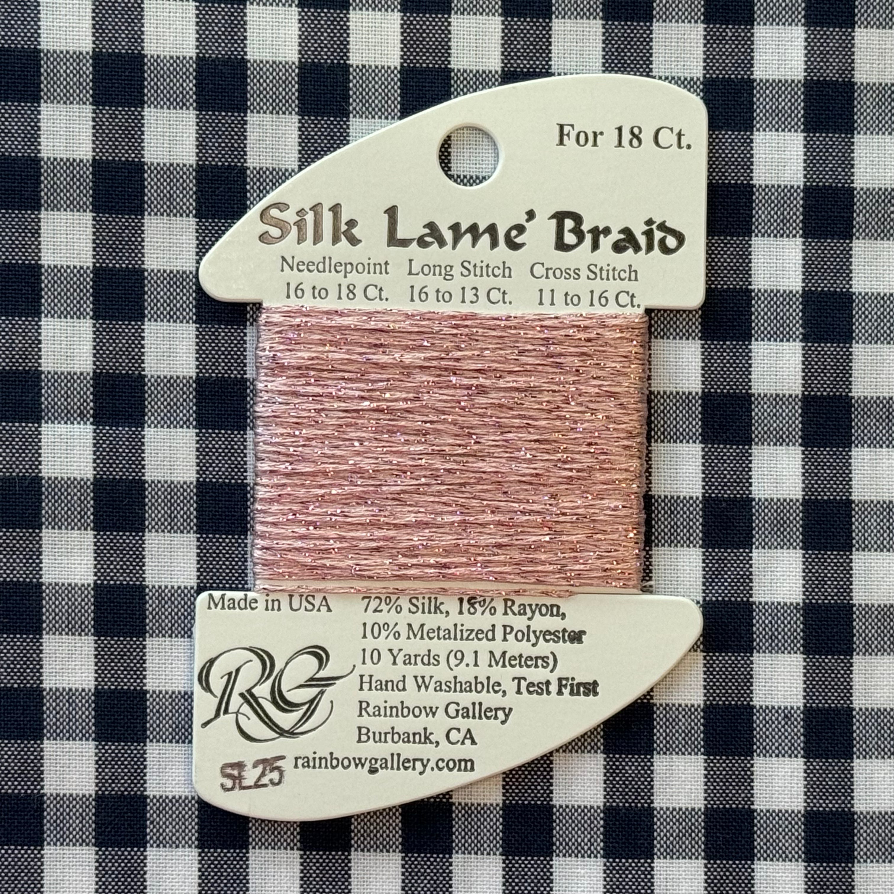 SL25 Rose Pink | Silk Lame – The Needlepoint Clubhouse