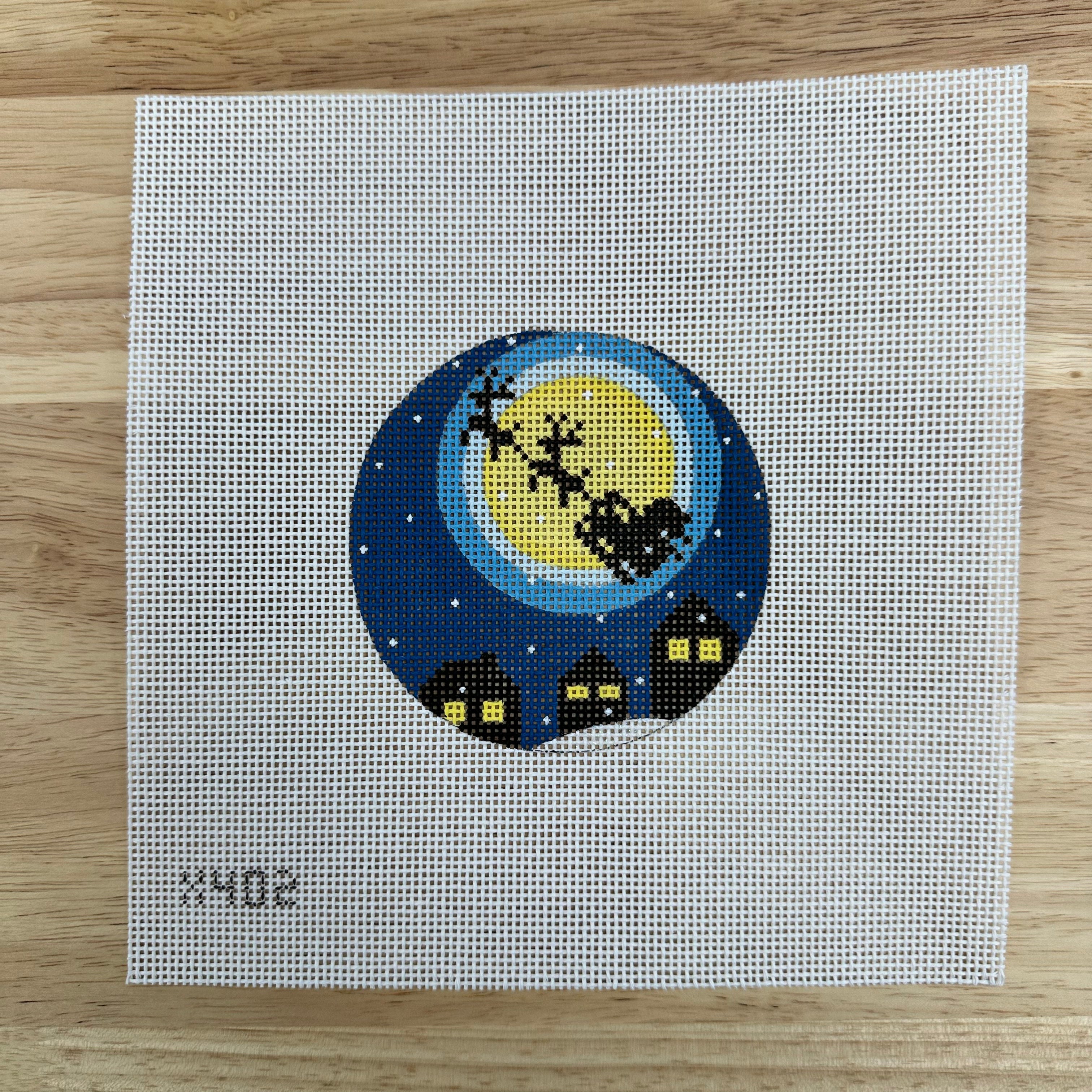 Santa Fly Pattern Map Santa's Flight – The Needlepoint Clubhouse