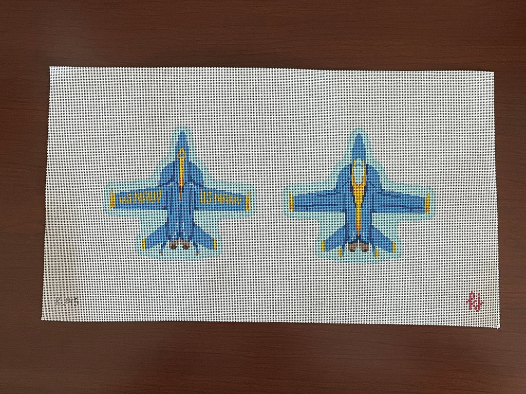 Two Sided Blue Angel – The Needlepoint Clubhouse