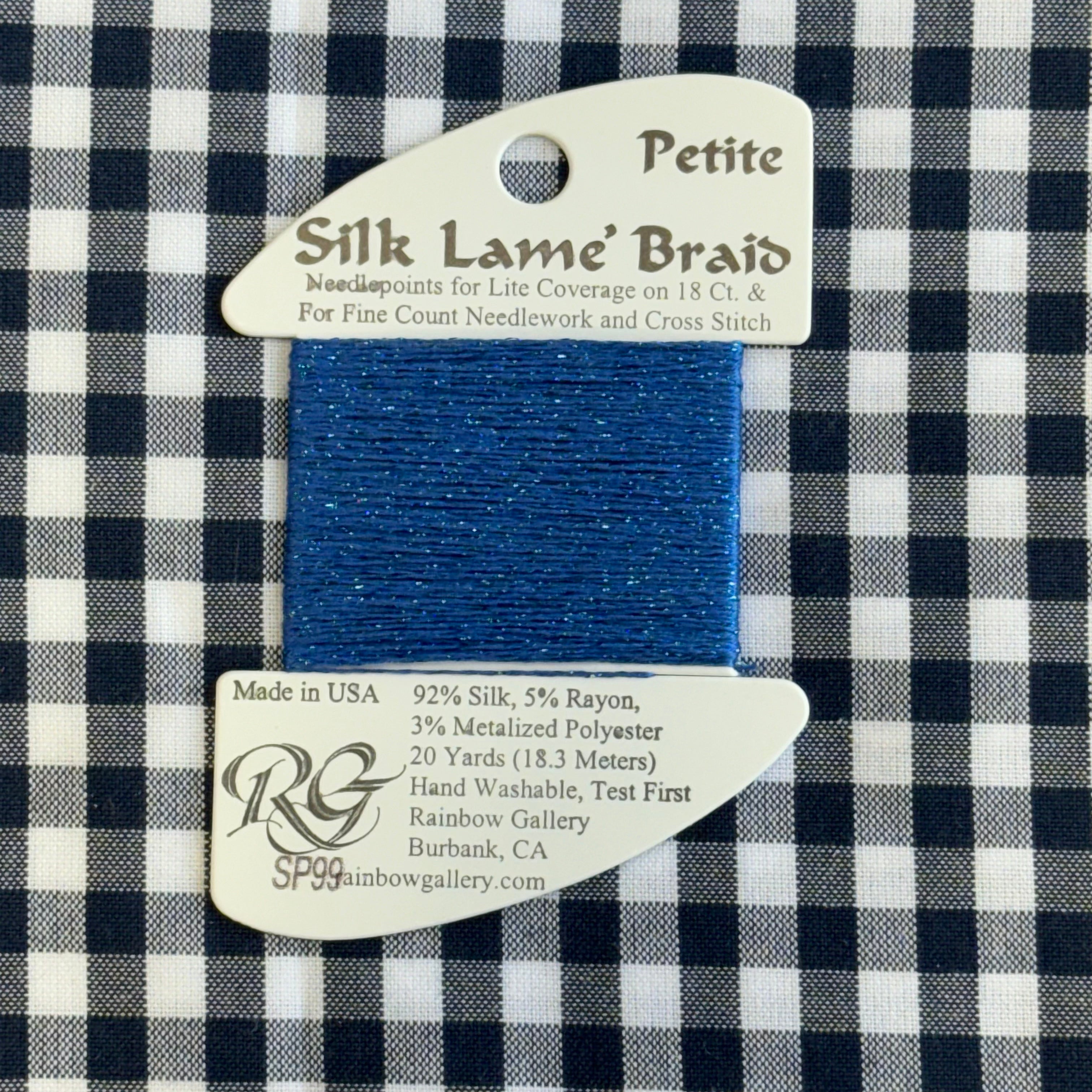 SP99 Classic Blue | Silk Lame Petite – The Needlepoint Clubhouse