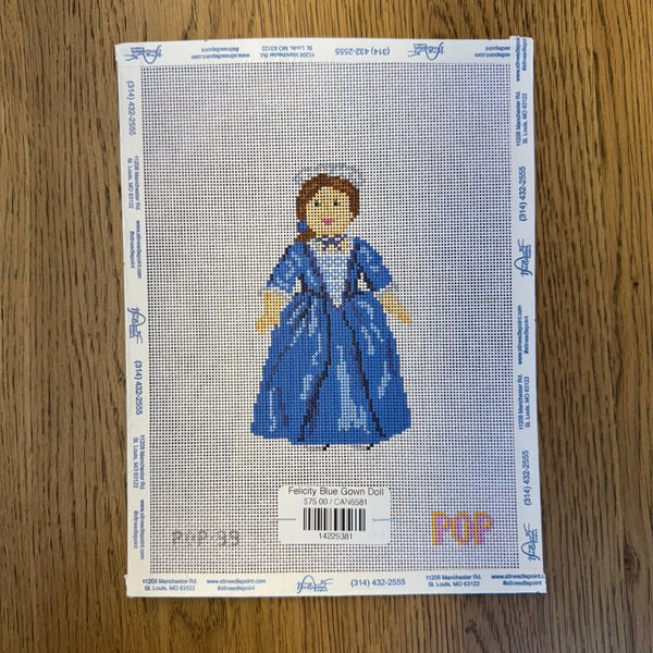Felicity Blue Gown Doll – The Needlepoint Clubhouse