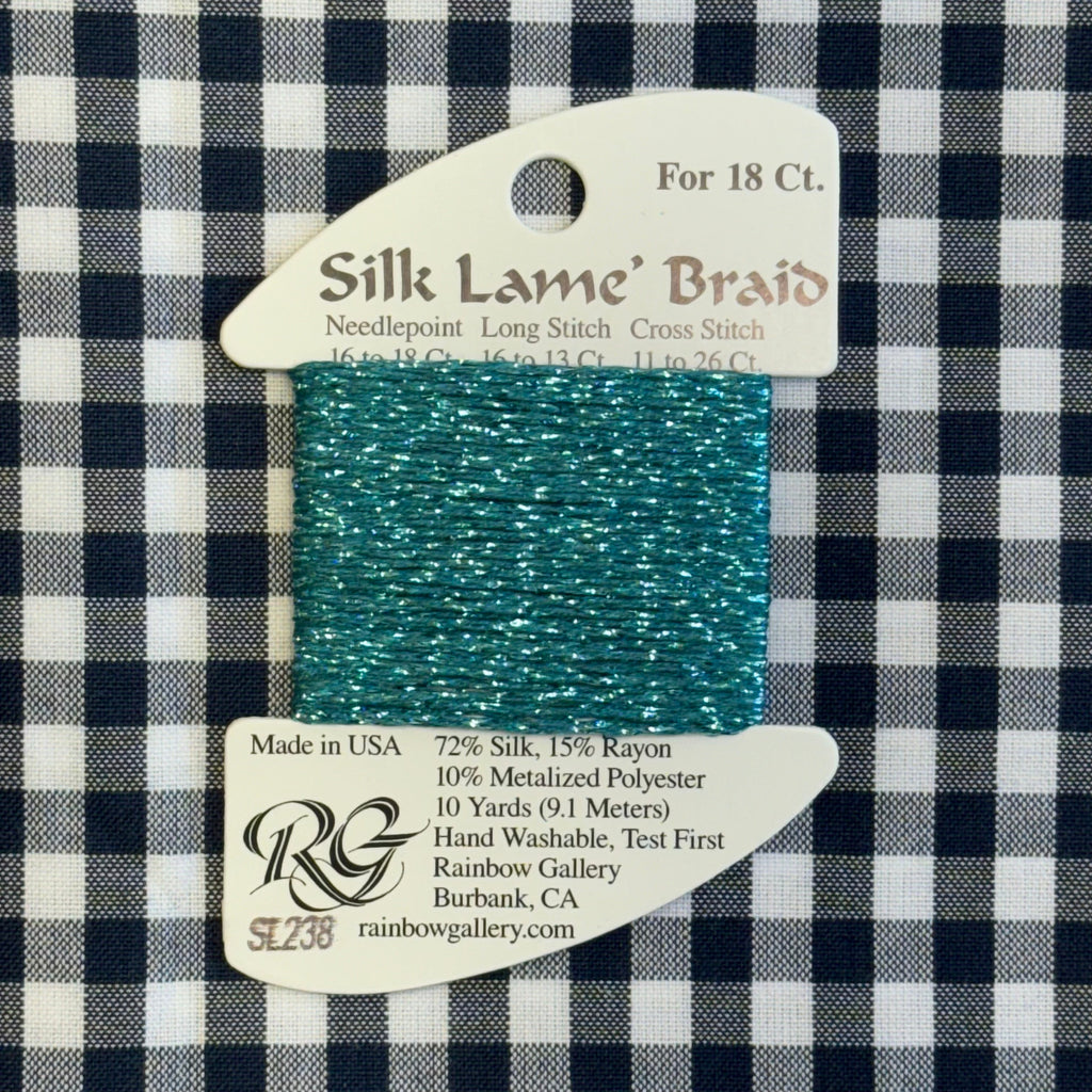 SL238 Teal Zeal | Silk Lame – The Needlepoint Clubhouse