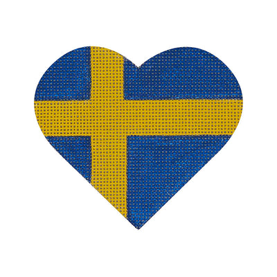 HT09 Swedish Flag Heart