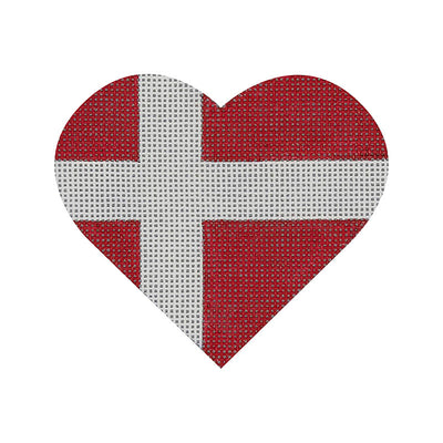 HT25 Denmark Flag Heart