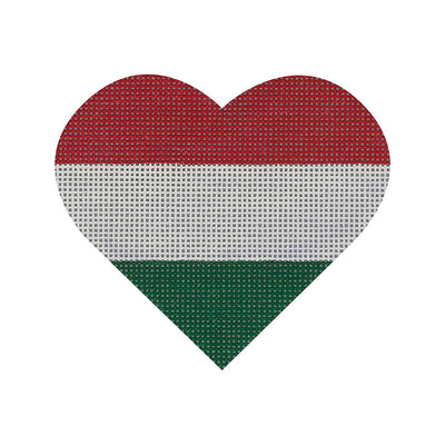 HT34 Hungary Flag Heart