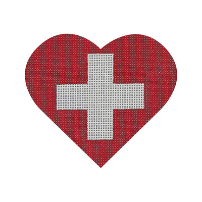 HT40 Swiss Flag Heart