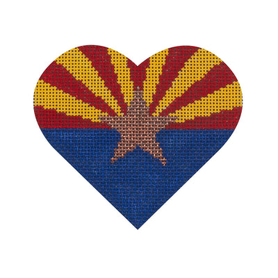HT54 Arizona Flag Heart