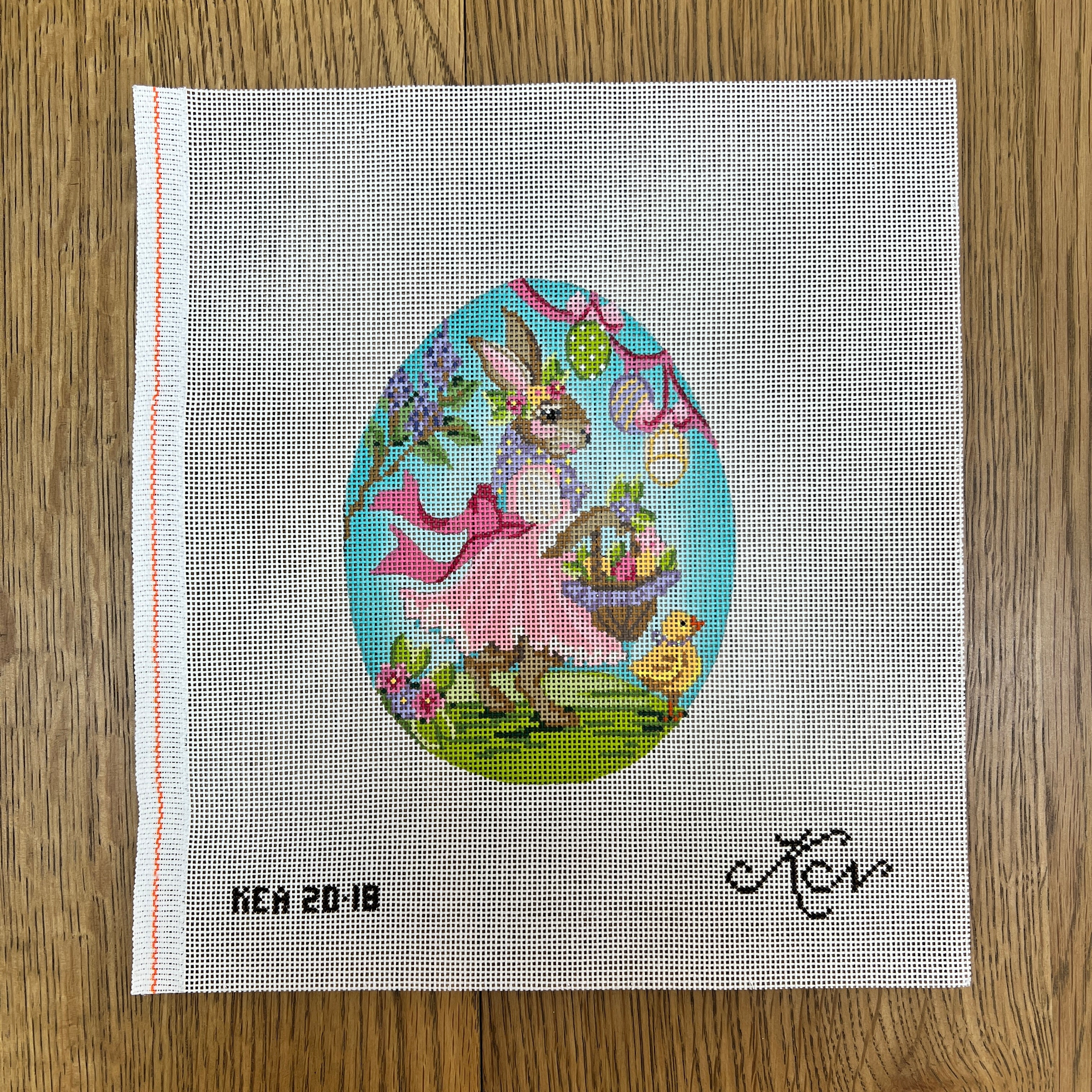 Ella Fritz Rabbit Egg – The Needlepoint Clubhouse