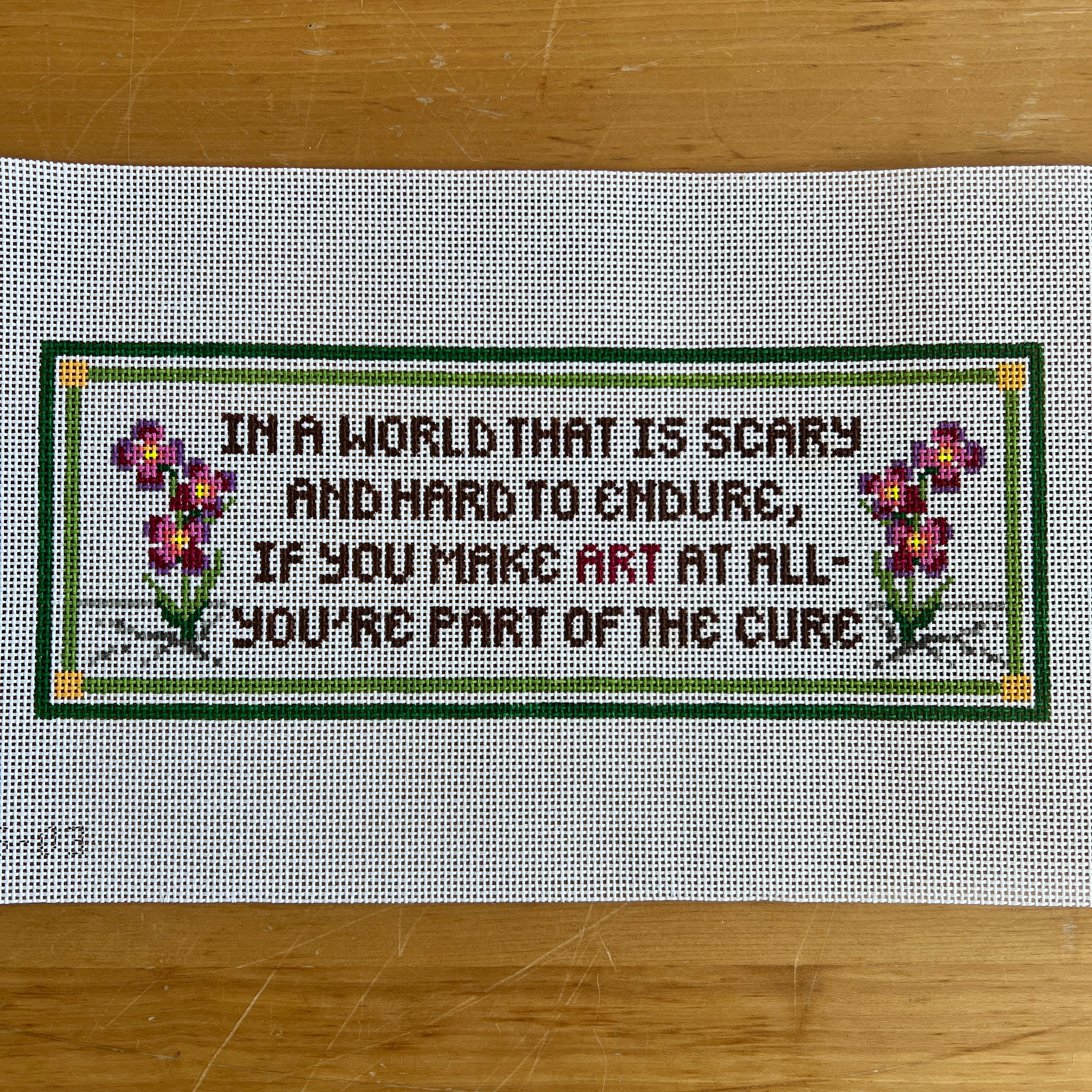 The Cure Sign – The Needlepoint Clubhouse