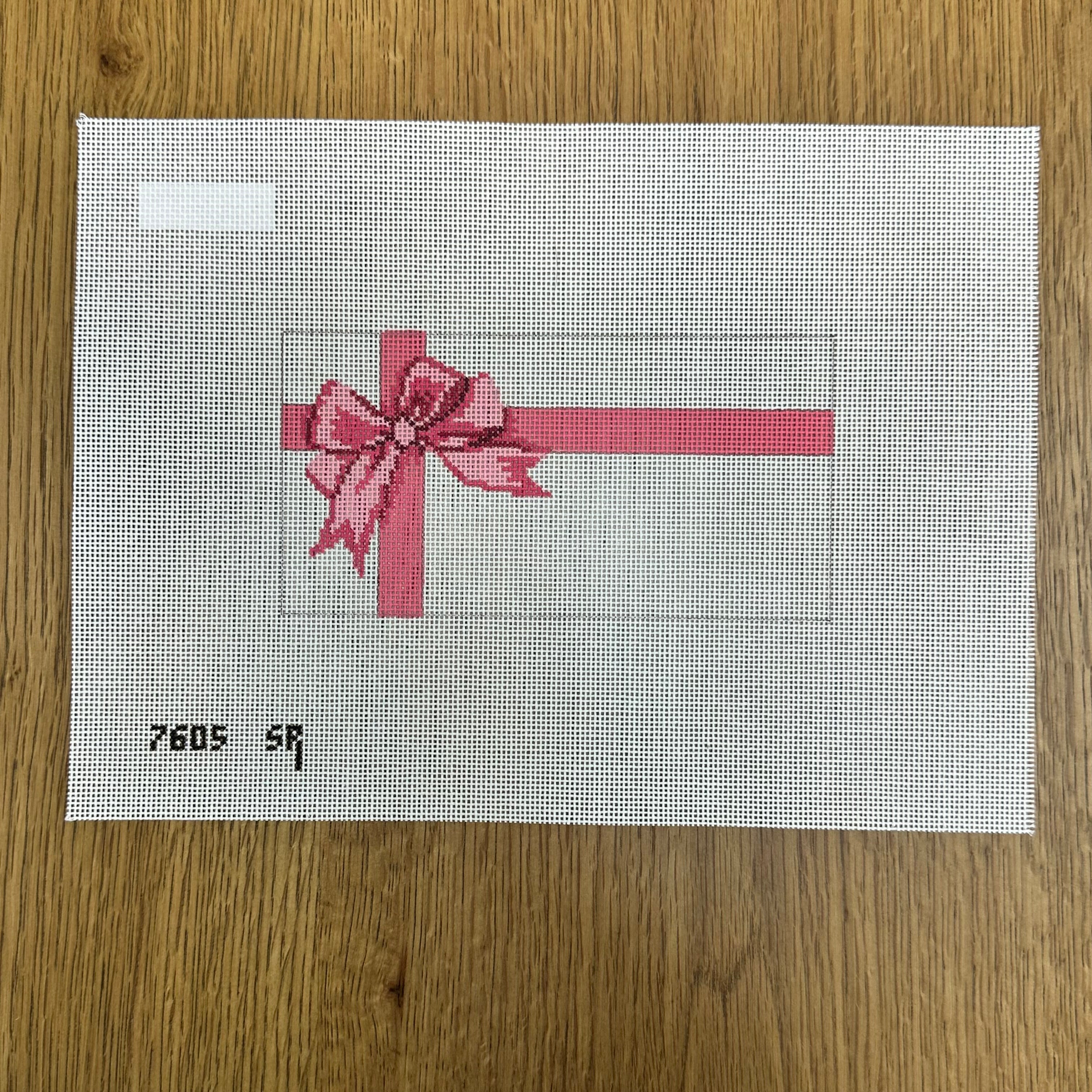 Pink Bow Present Insert – The Needlepoint Clubhouse