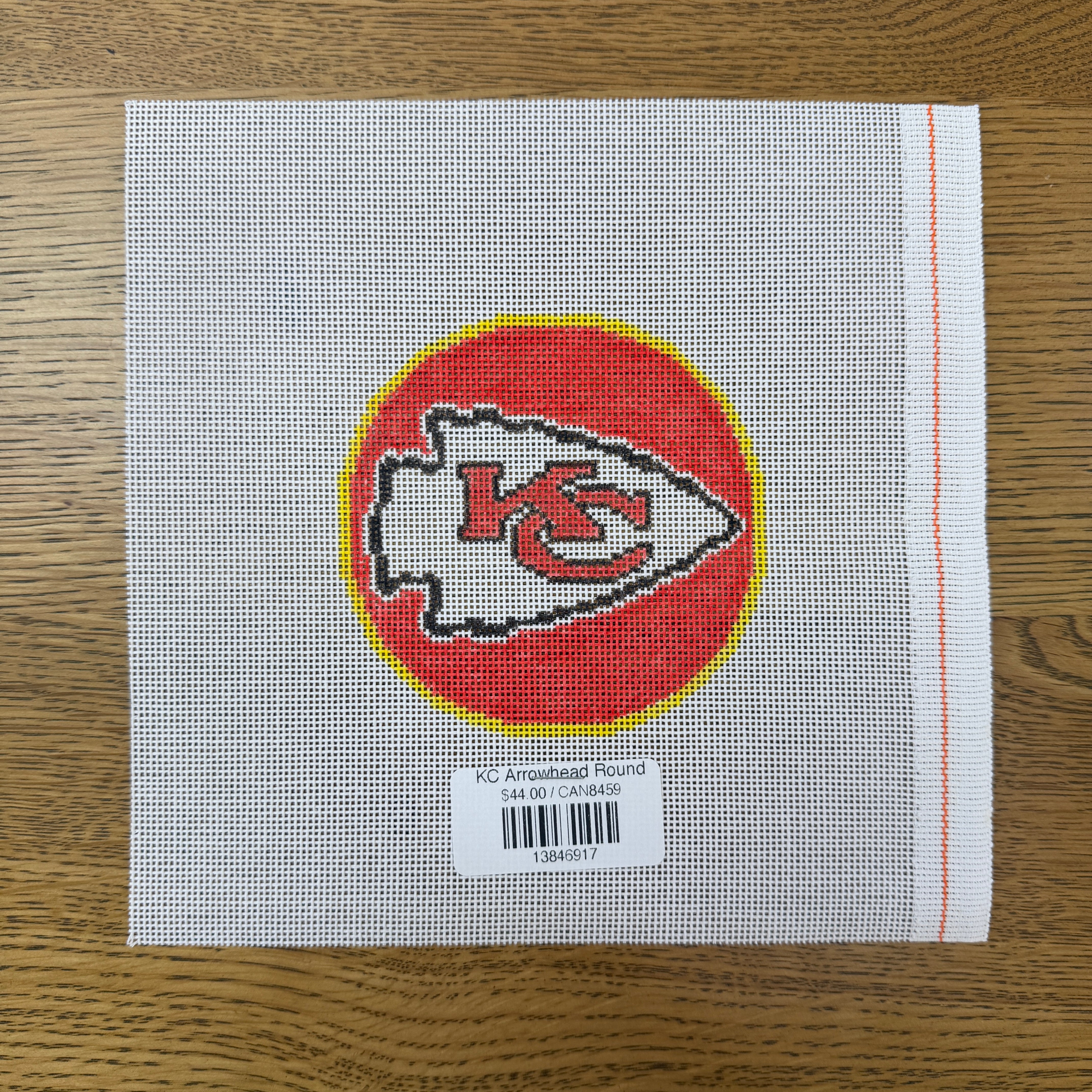 KC Arrowhead Round – The Needlepoint Clubhouse