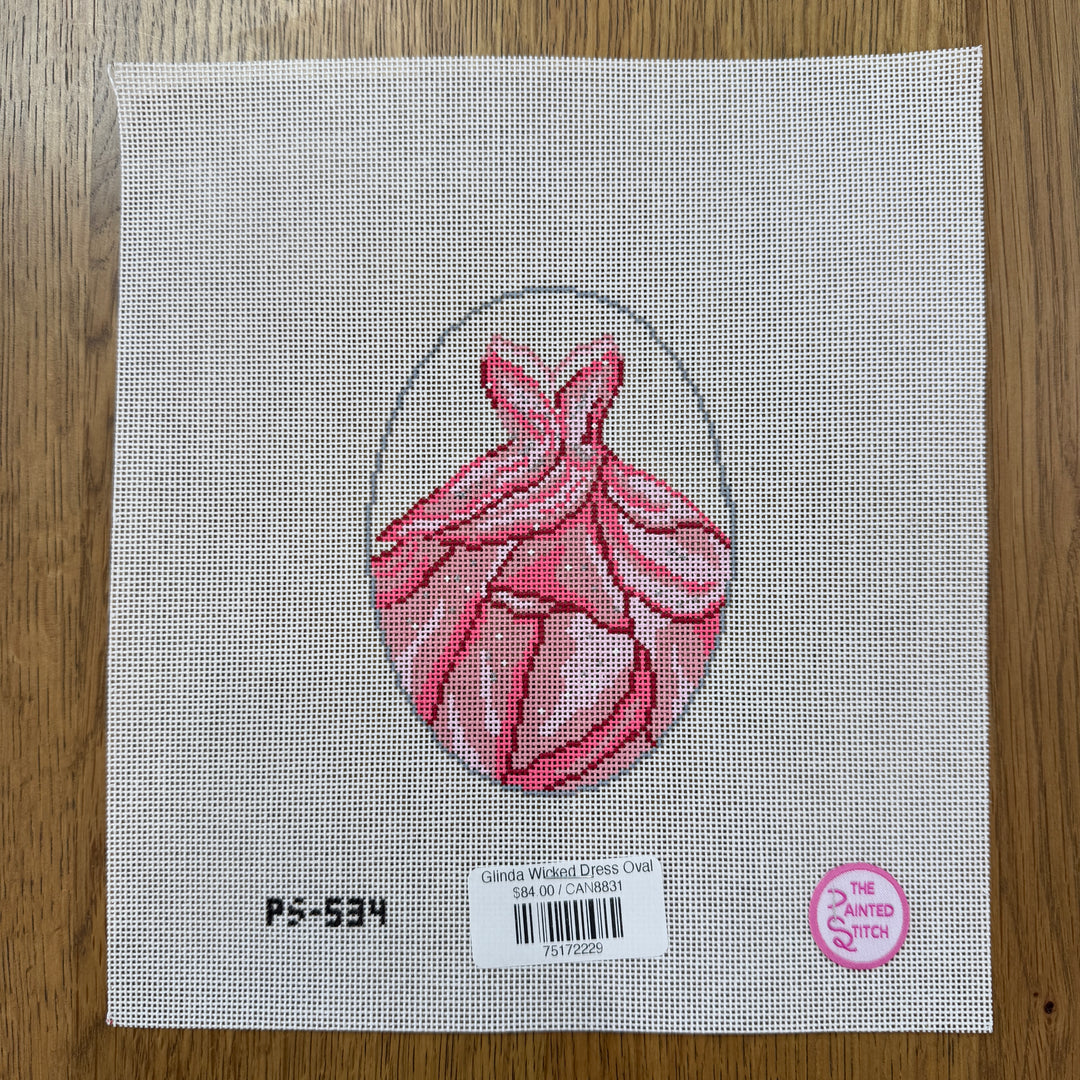 glinda wicked dress Glinda Wicked Dress Oval – The Needlepoint Clubhouse