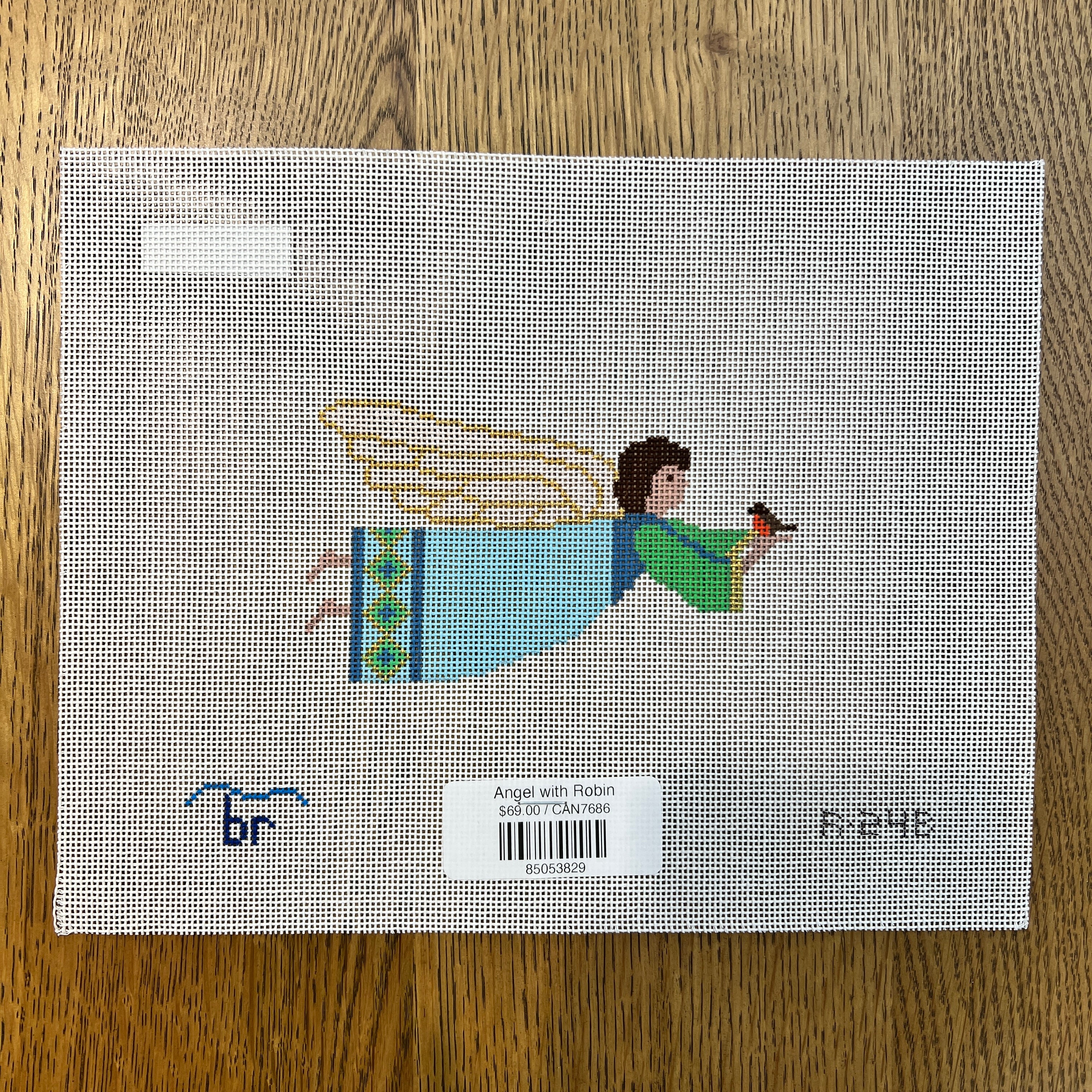 Angel with Robin – The Needlepoint Clubhouse