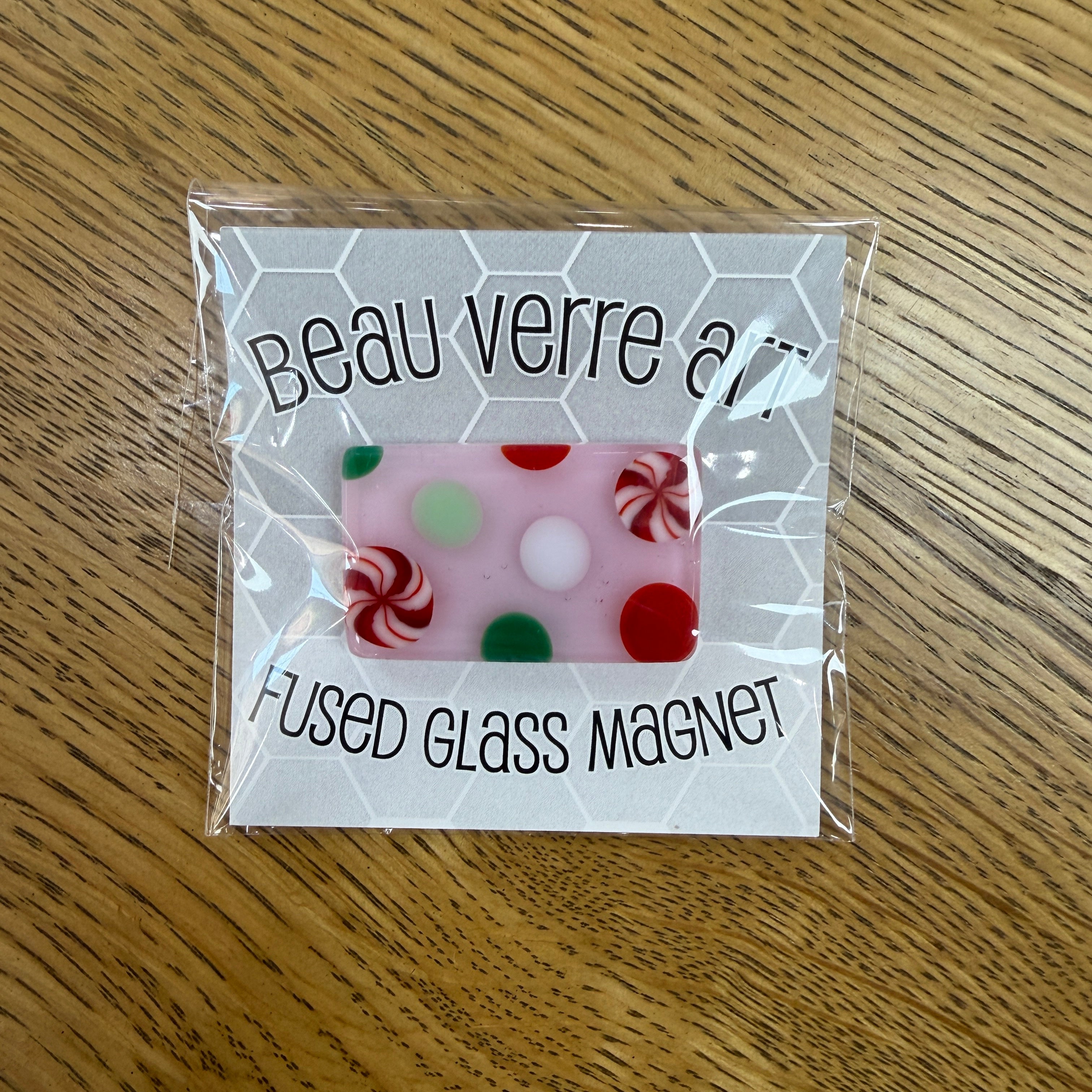 Rectangular Peppermint Peppermint Pink Rectangle | Beau Verre – The Needlepoint Clubhouse