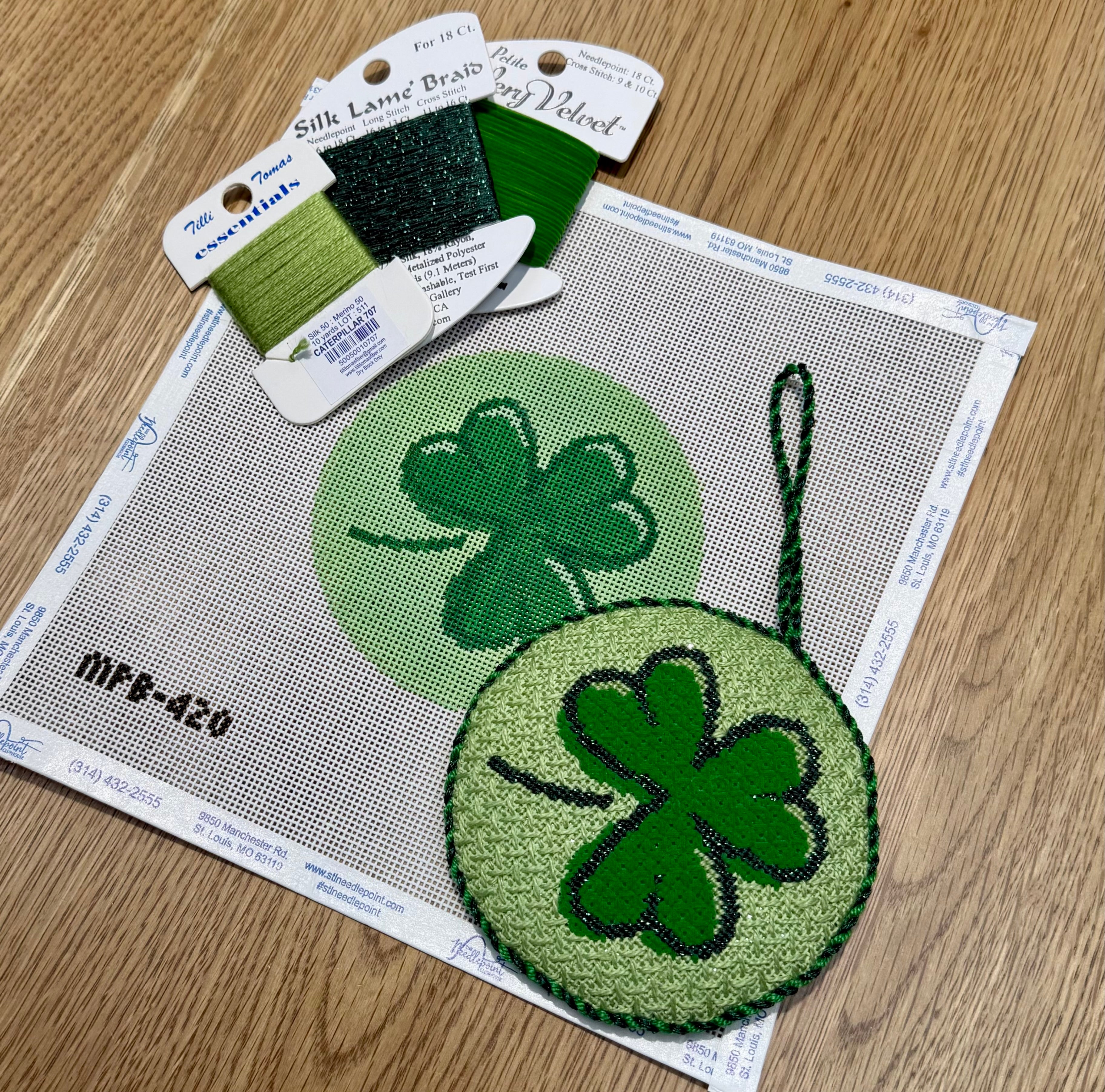 Lucky Little Shamrock Text Kit – The Needlepoint Clubhouse