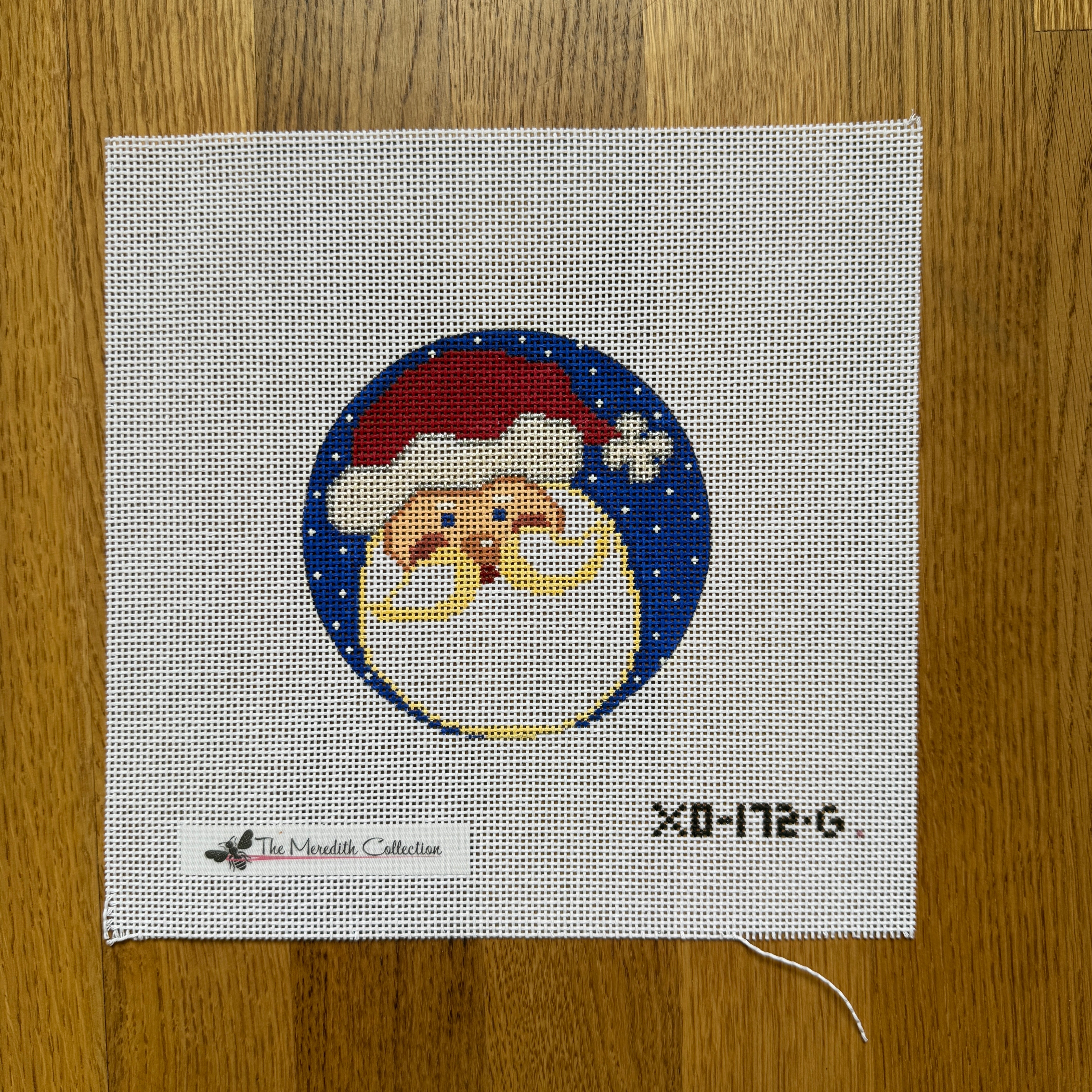 Happy Santa Round – The Needlepoint Clubhouse