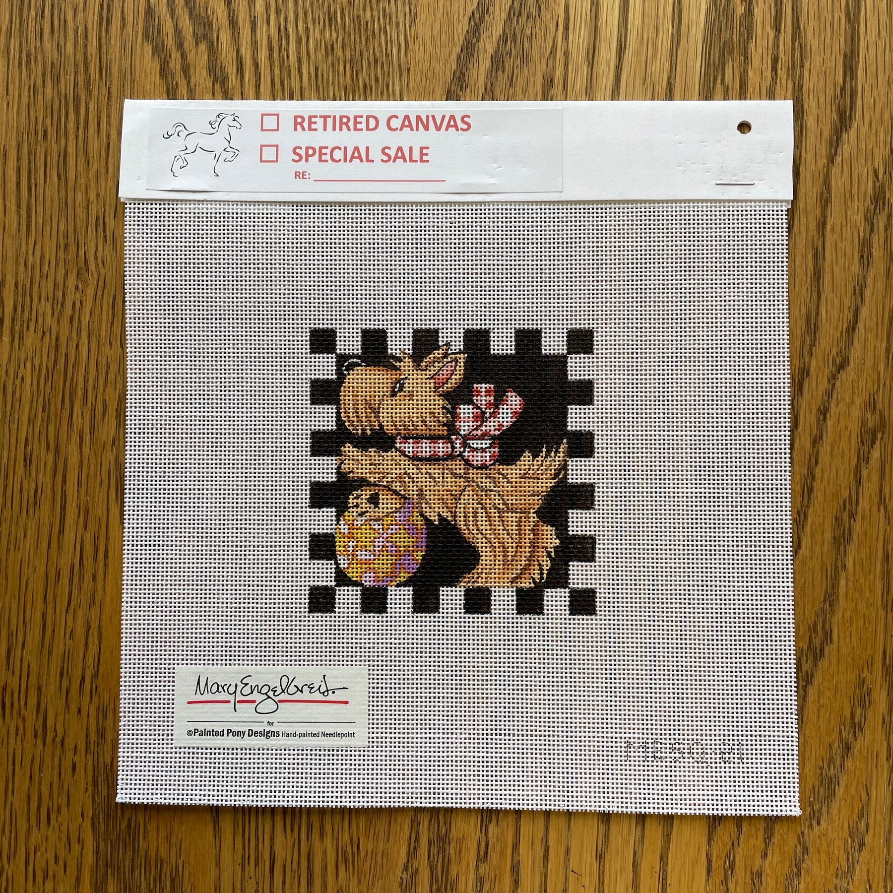 MESQ21 RETIRED 2024 Scottie with Ball The Needlepoint Clubhouse
