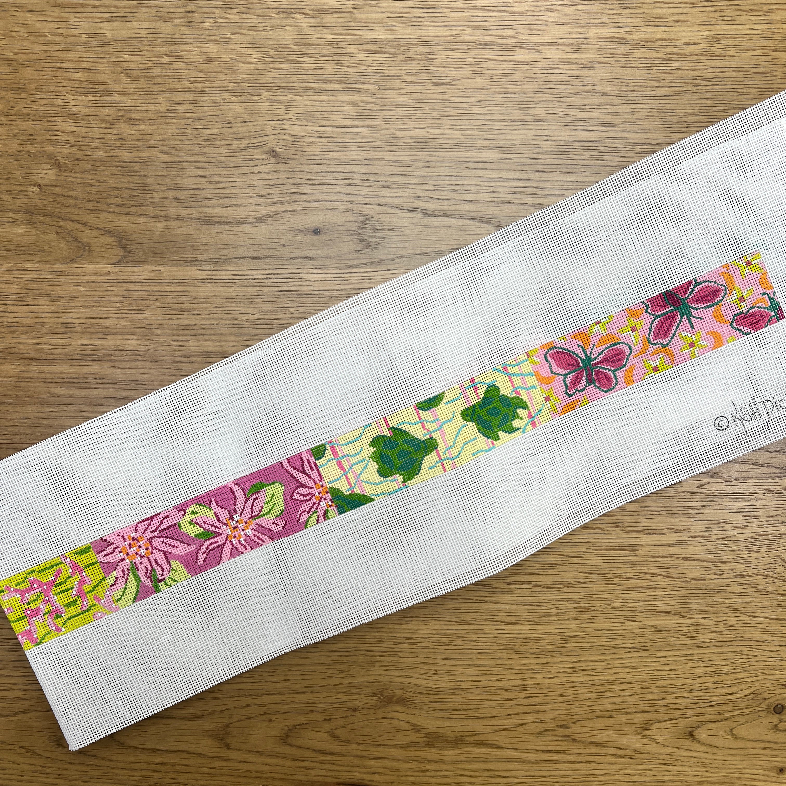 Lilly Inspired Patchwork Belt – The Needlepoint Clubhouse