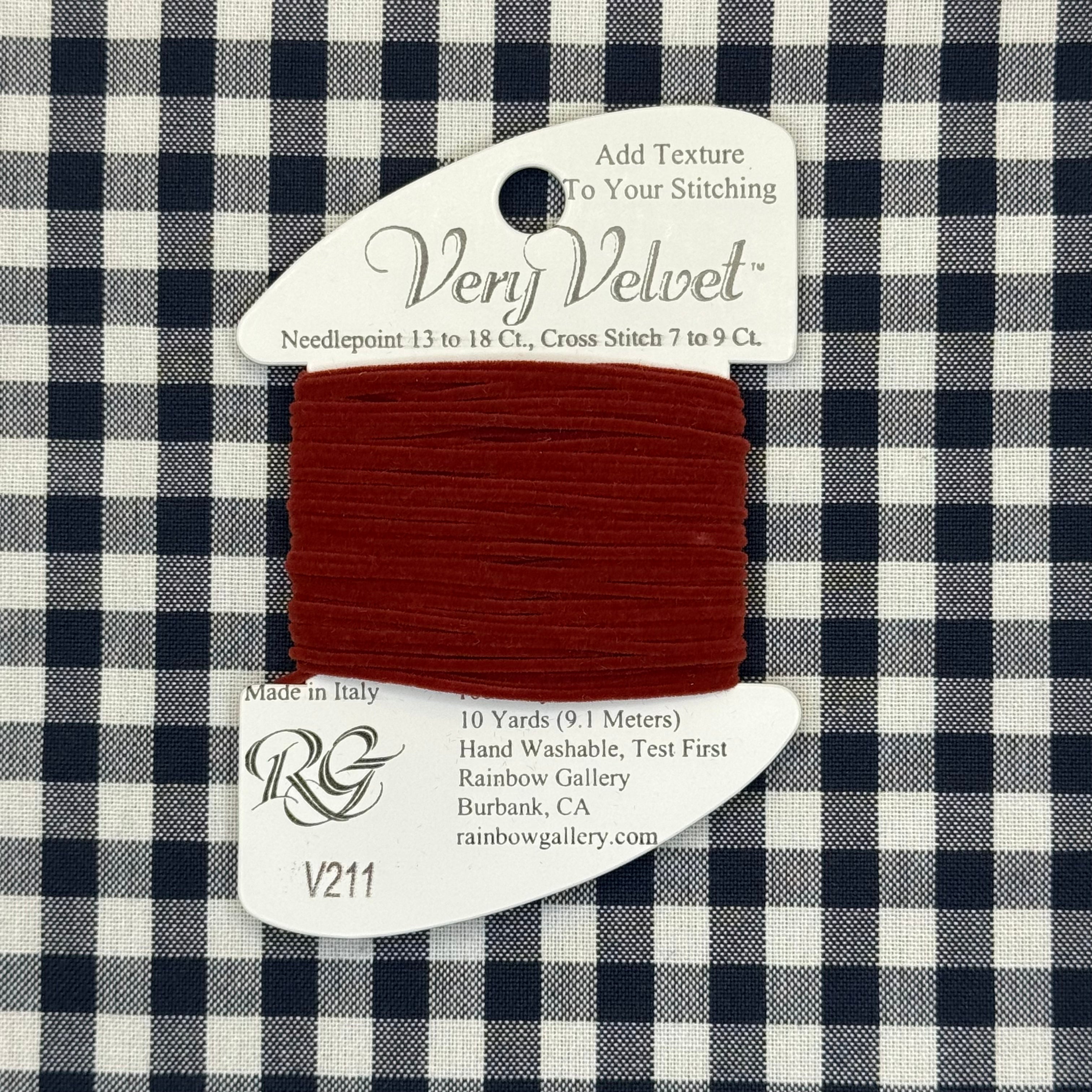 V211 Brick Red | Very Velvet – The Needlepoint Clubhouse