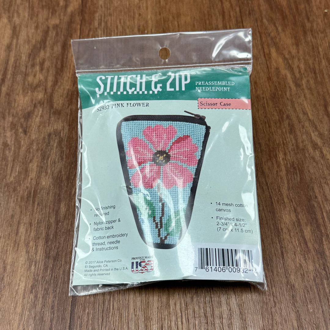 Pink Flower Scissor Case | Alice Peterson Stitch & Zip – The