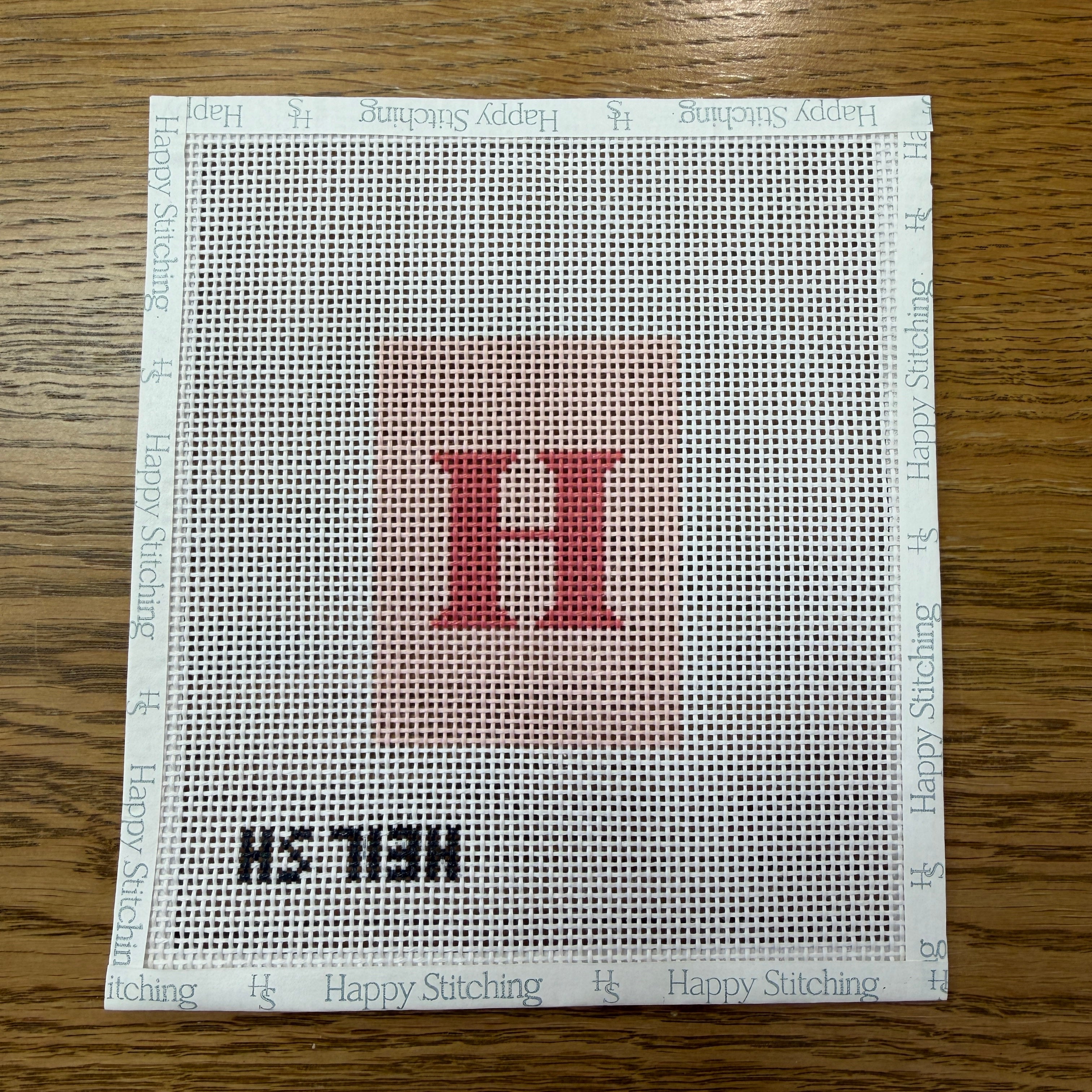 Our Initial Thought (H) | Luggage Tag Beginner Kit – The Needlepoint ...