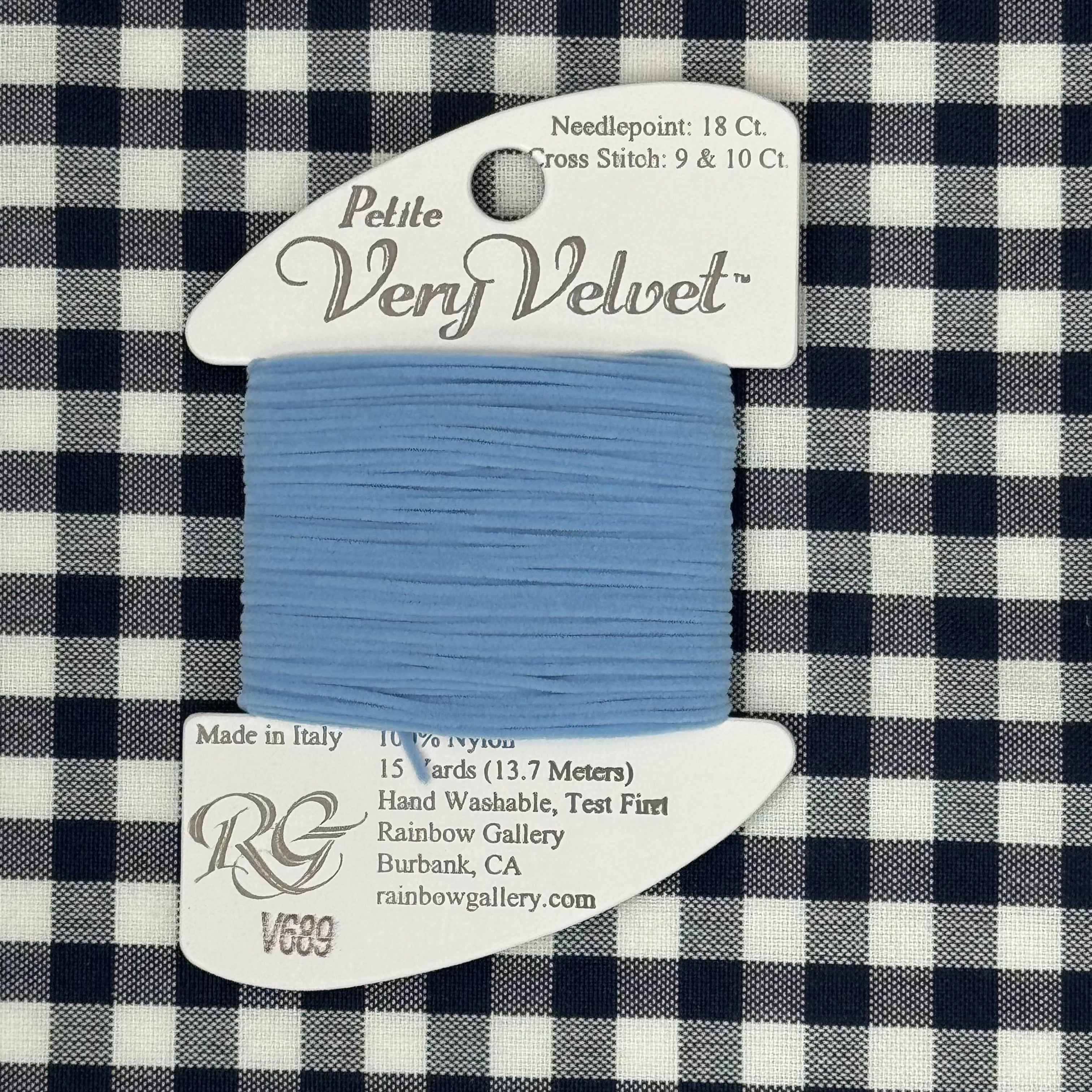 V689 Blue Bell | Petite Very Velvet – The Needlepoint Clubhouse