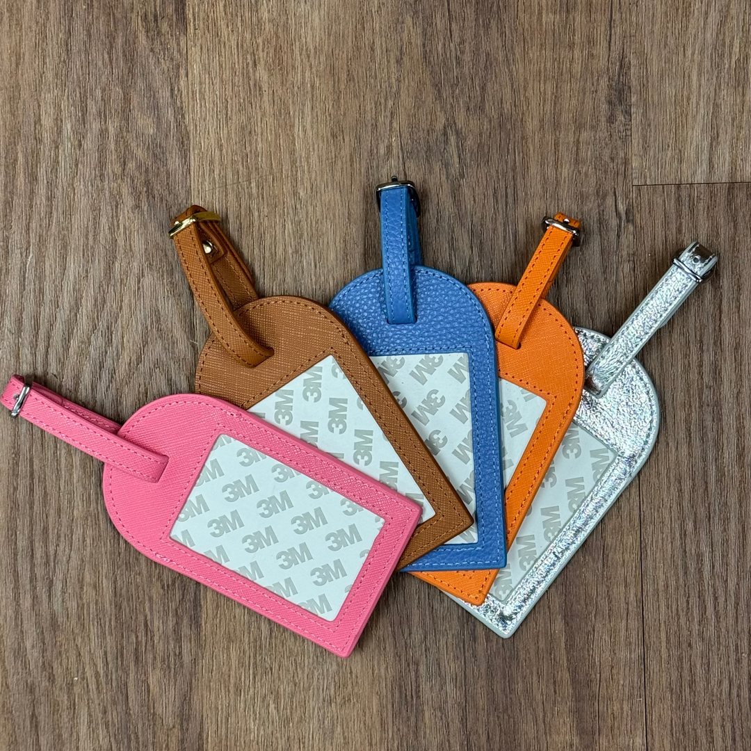 Rachel Barri Leather Bag Tags – The Needlepoint Clubhouse