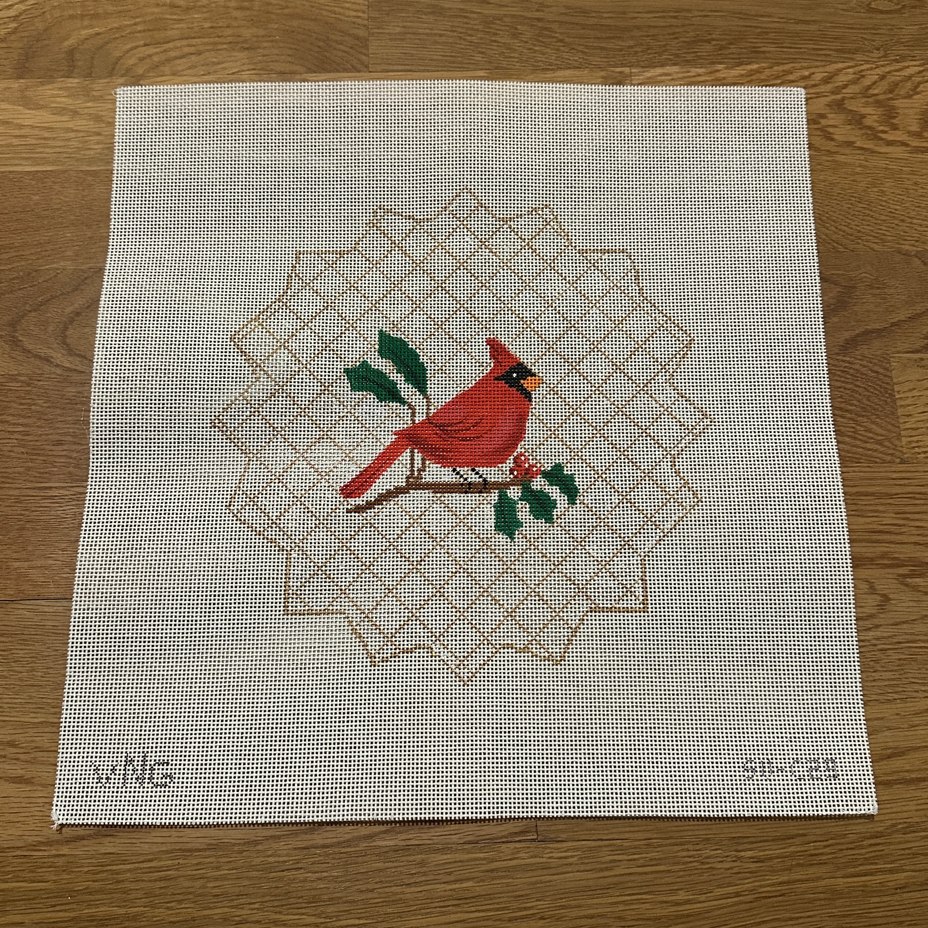 Cardinal Tree Topper – The Needlepoint Clubhouse