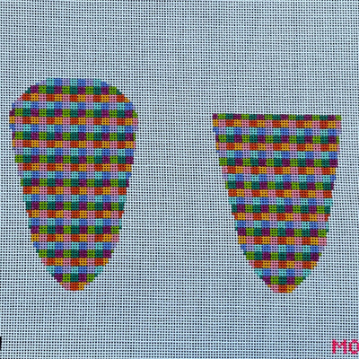 MD-80 Rainbow check scissor case
