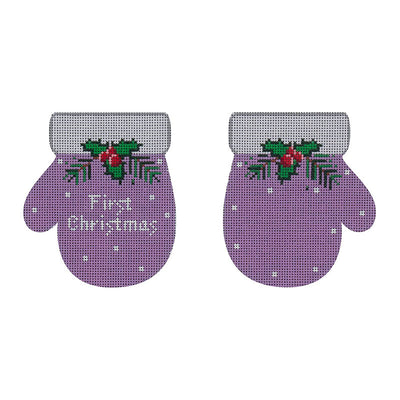 MT10 First Christmas Mittens, Lavender
