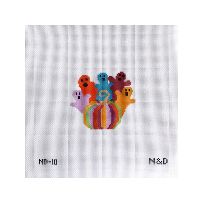 ND-10 Colorful Ghosts with Pumpkin