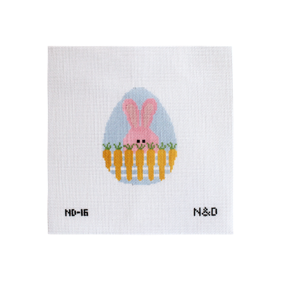 ND-16 Bunny With Carrot Fence Egg
