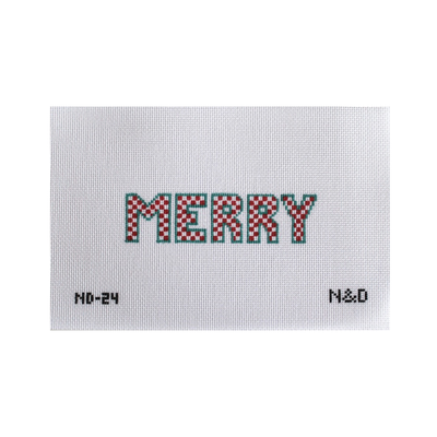 ND-24 Merry Checkerboard Letters
