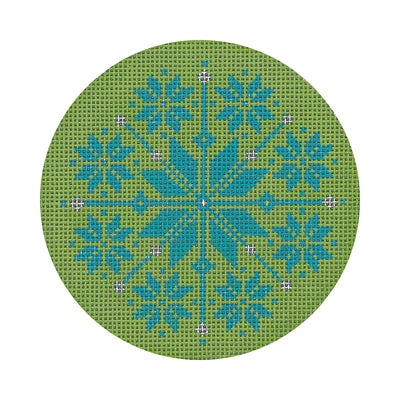 NOR05 Gr/Turq Nordic Snowflake