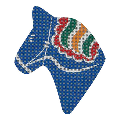 NOR14* Dala Horse Head, Blue