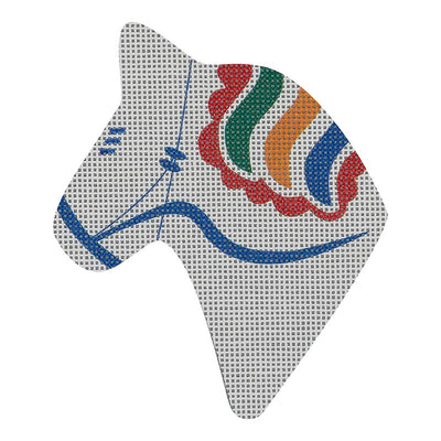 NOR16* Dala Horse Head, White