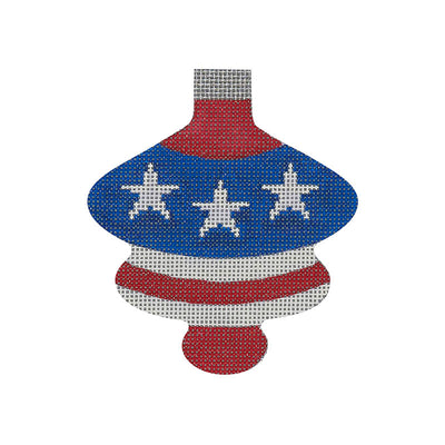 PA01 Patriotic Spindle Ornament