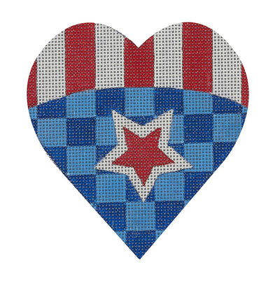 PA14 Checkered Star Heart