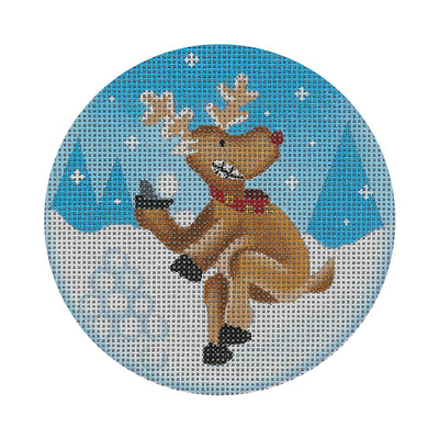 RNM04 Snowball Throwing Reindeer