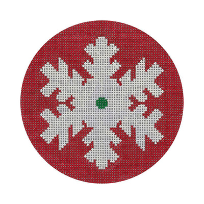 SF08 Simple Snowflake, Red