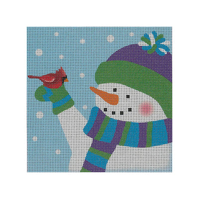 SN53 Jax Snowman w/Cardinal, 5x5