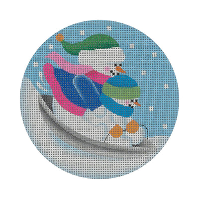 SN55 Disc Sledding Snowmen
