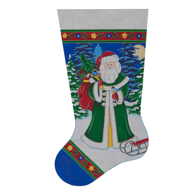 STK03 Old World Santa with Sled