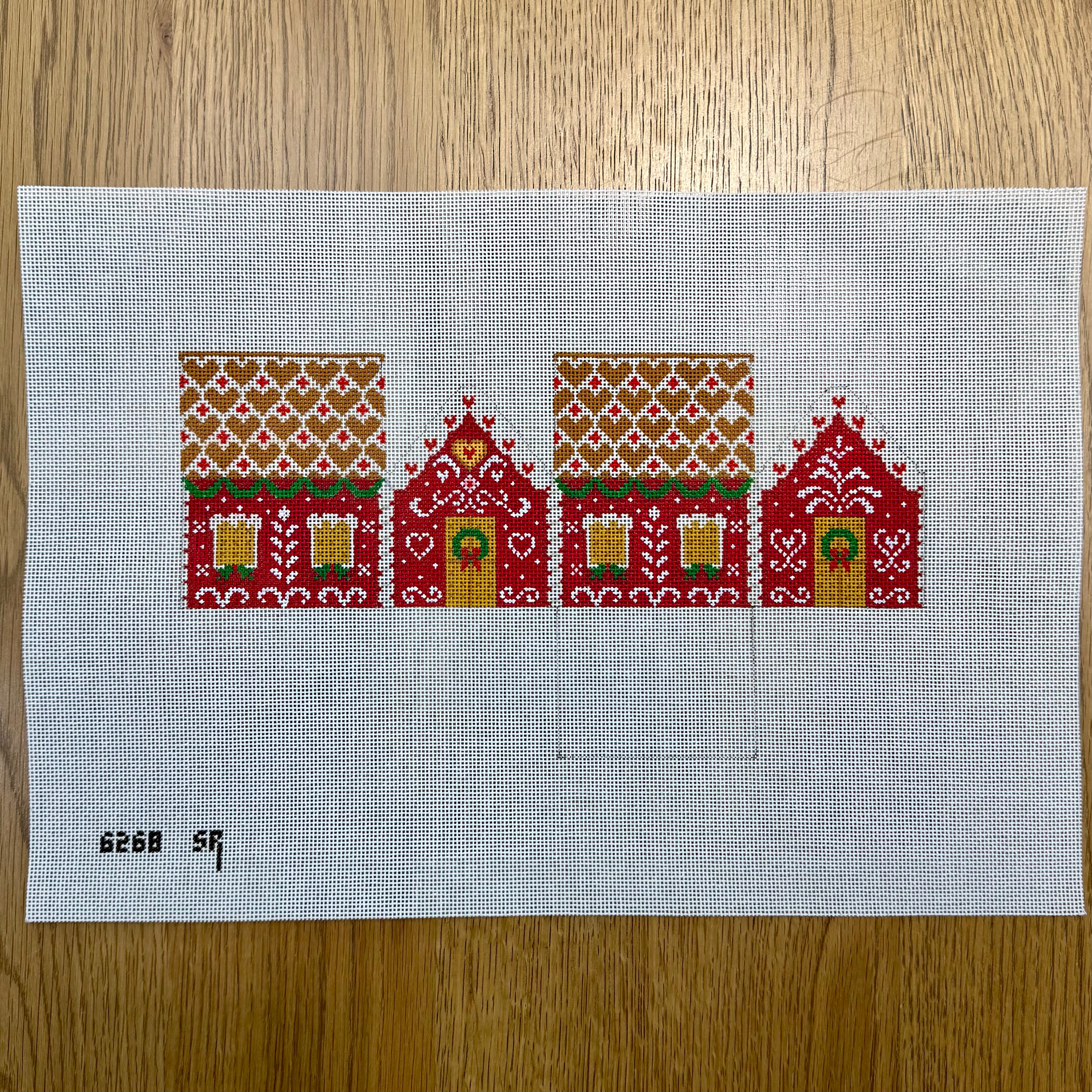 Gingerbread Lace, 3D Gingerbread House - 18 mesh – The Needlepoint ...