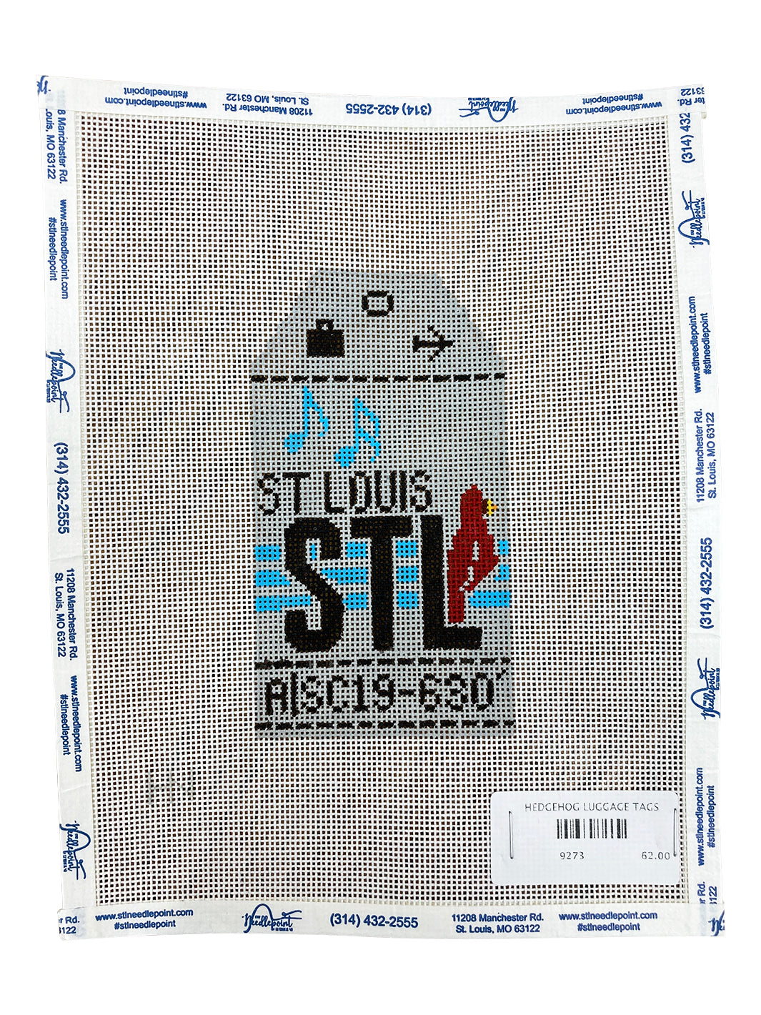 Vintage Luggage Tag The Needlepoint Clubhouse