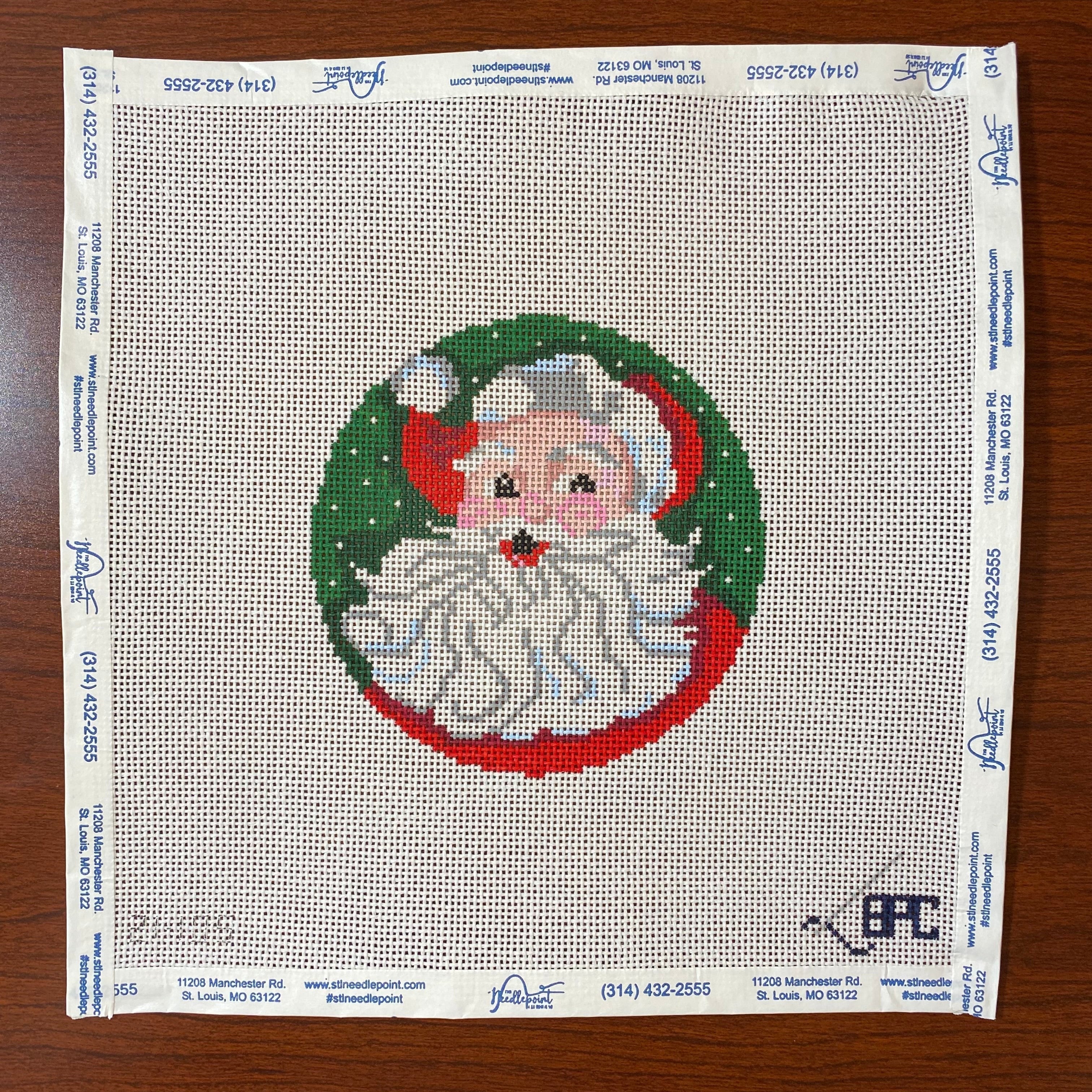 Classic Santa Round – The Needlepoint Clubhouse