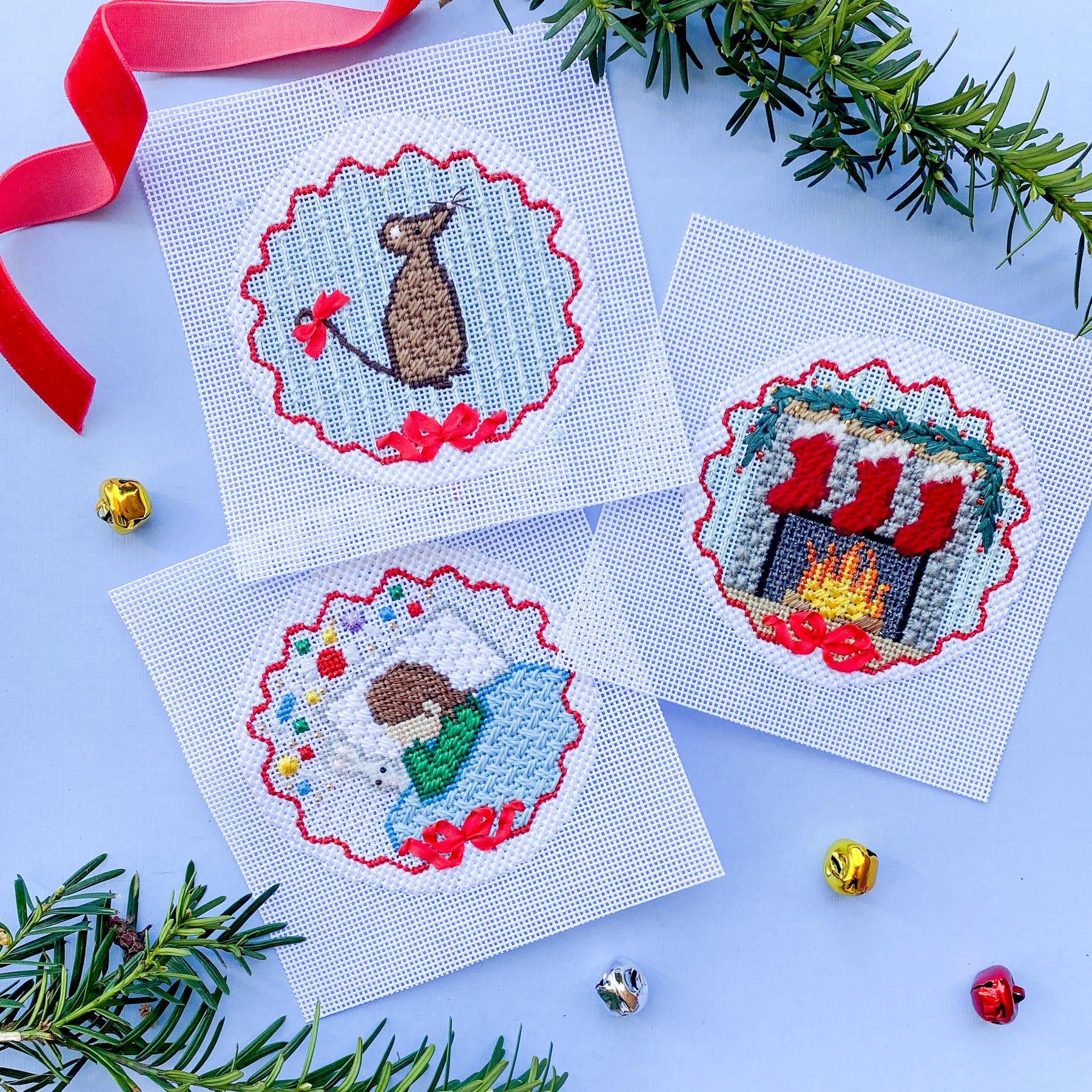 TWAS Club Kit, Canvas & Stitch Guide The Needlepoint Clubhouse