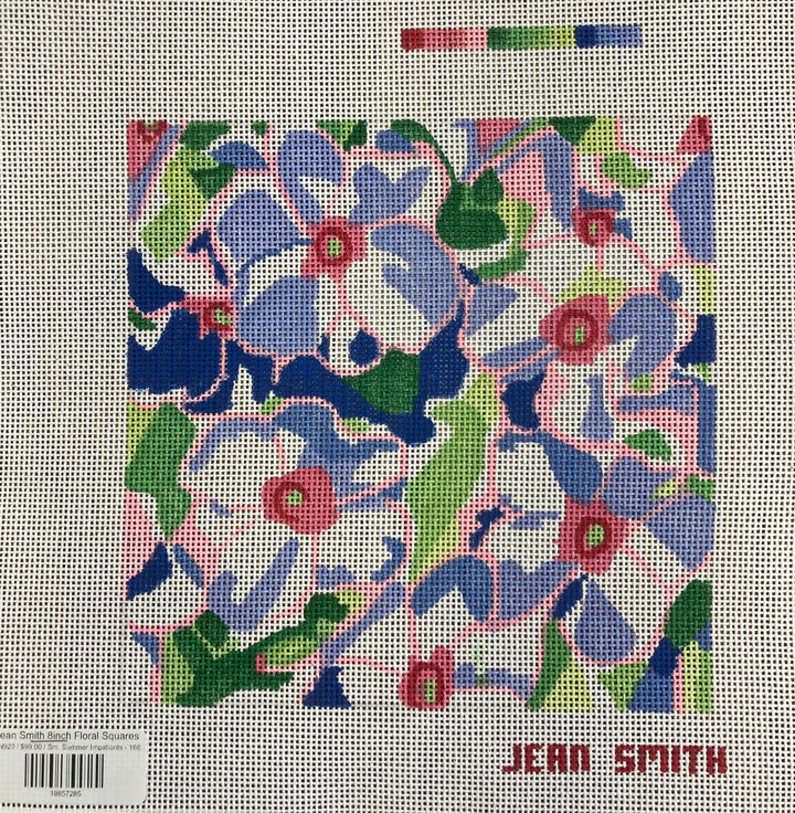 Jean Smith 8 x 8 Floral Squares – The Needlepoint Clubhouse